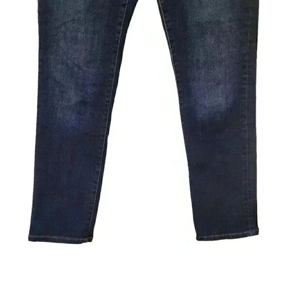 Banana Republic Women's Premium Denim Dark Wash Cotton/Poly/Spandex Slim Straigh - Picture 7 of 12